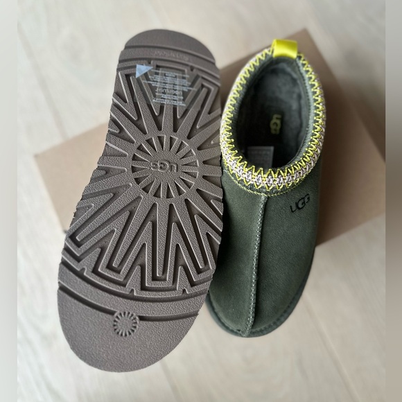 UGG Platform Tazz Suede Slippers, Burnt Olive - Picture 3 of 4